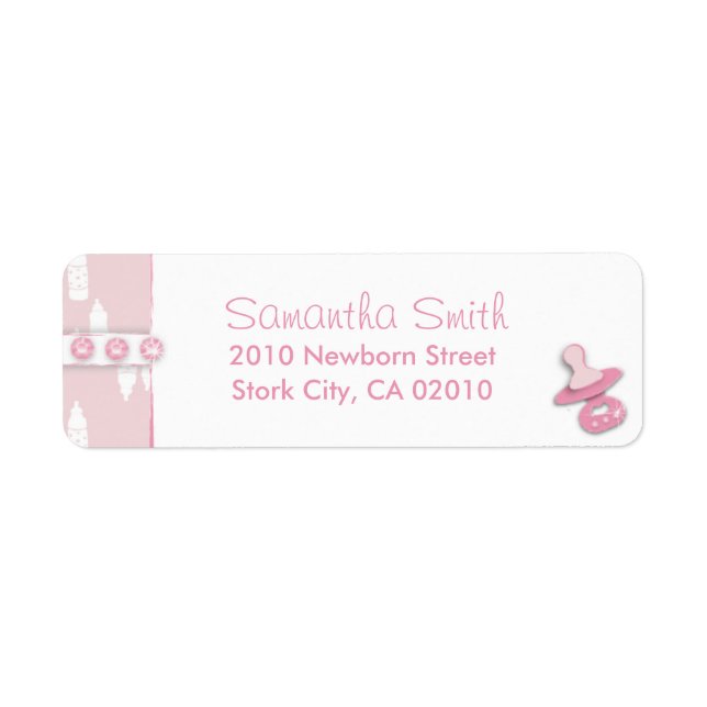 Little One Girl Return Label (Front)