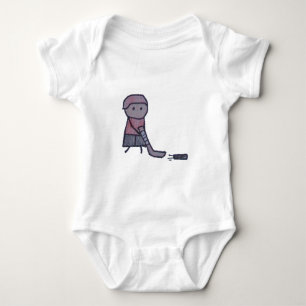 Little One hockey baby bodysuit