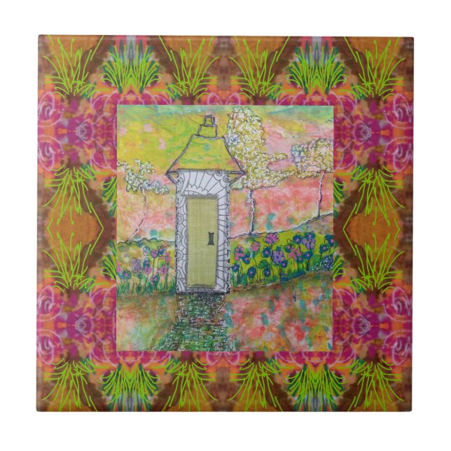 Little Oriental House Tile (Front)