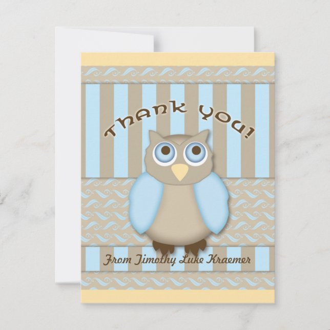 Little Owl Note Card (Front)
