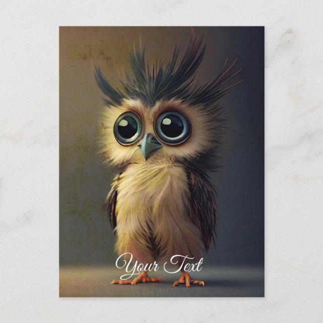 Little Owl.  Postcard (Front)