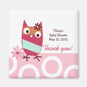 Little Owls Trendy Favour Magnet
