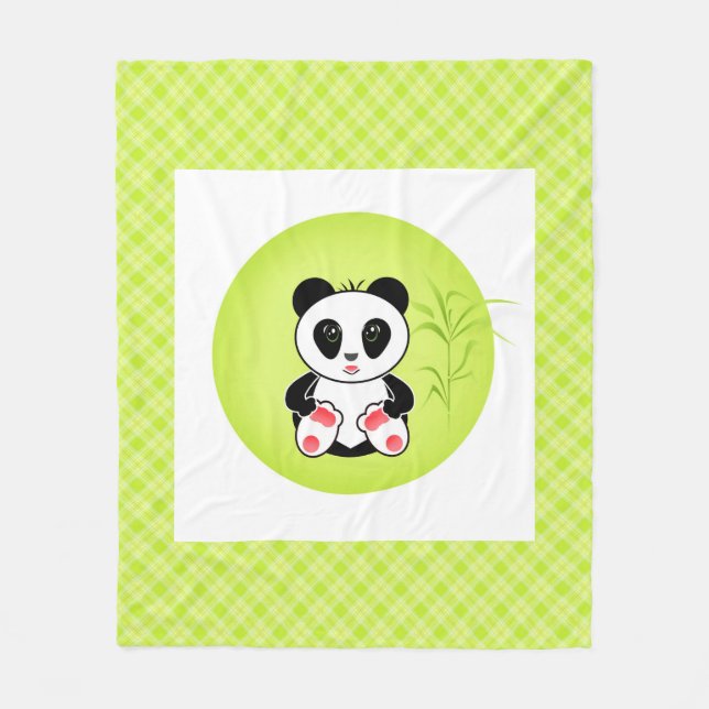 Little Panda Fleece Blanket (Front)