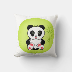 Little Panda Throw Pillow