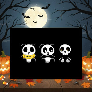 Little Pandas in the Dark Blank Card