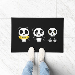 Little Pandas in the Dark Doormat