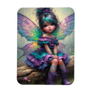 Little pastel themed fairy magnet