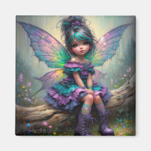 Little pastel themed fairy magnet