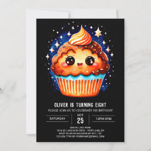 Little Pastry Muffin Birthday Invitation