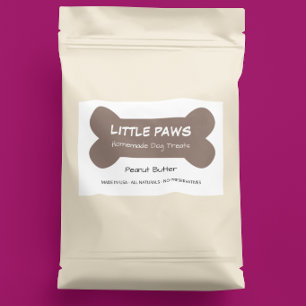 Little Paws Homemade Dog Treats Business Sticker