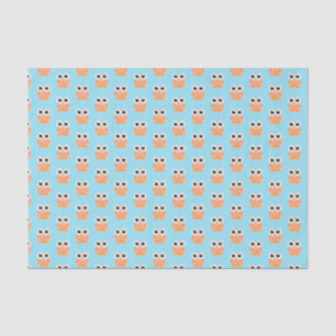 "Little Peach Owl" Tissue Paper
