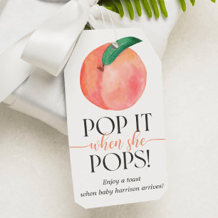 Little Peach Pop It When She Pops Gift Tag