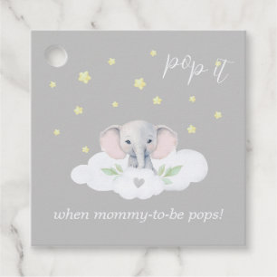 Little Peanut Baby Shower Pop It When Mommy Pops Favour Tags