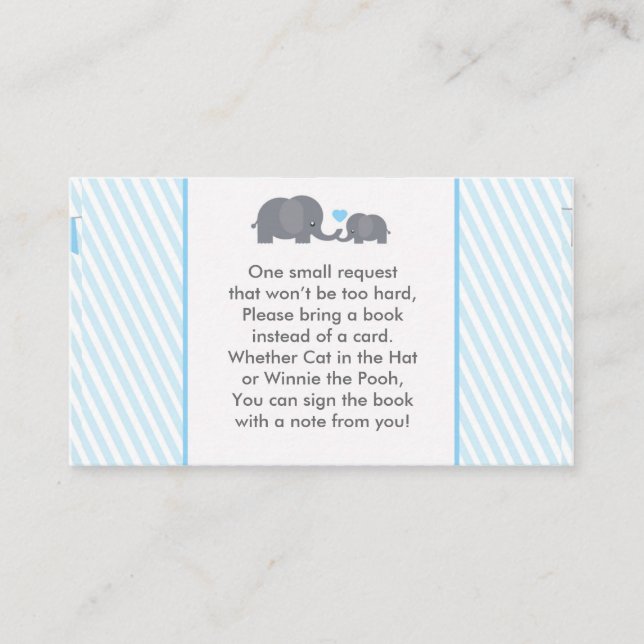 Little Peanut Book Request Card for Invite (Front)