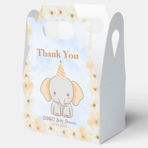 Little Peanut Dreams – Elephant Baby Shower Favor Box