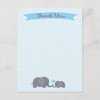 Little Peanut Elephant Thank You note Card