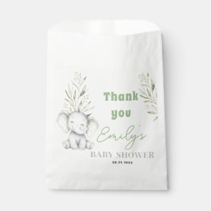 Little Peanut Eucalyptus greenery Baby shower Favour Bag