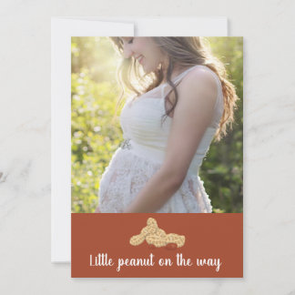 Little peanut on the way  baby shower invitation