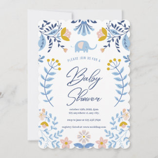 Little Peanut on the Way I Baby Shower Invitations