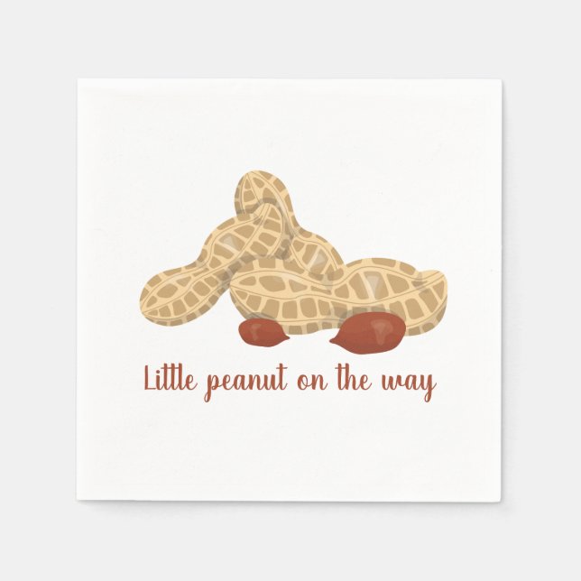 Little peanut on the way napkin (Front)