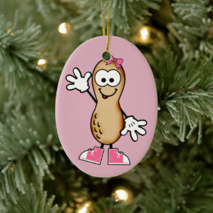Little Peanut (Pink) Ceramic Ornament