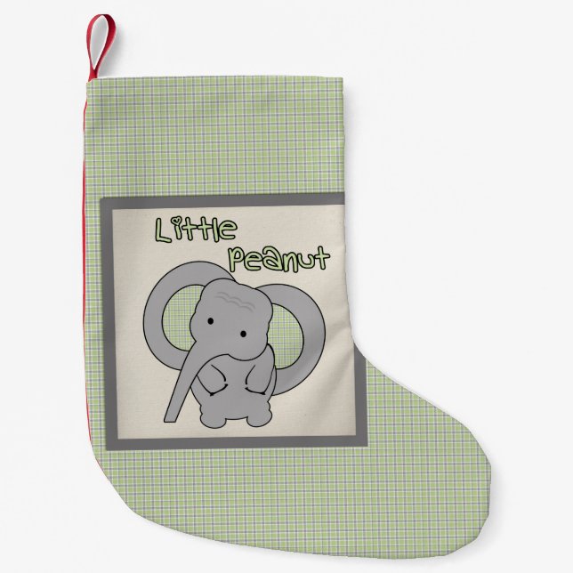 Little Peanut Small Christmas Stocking (Front)