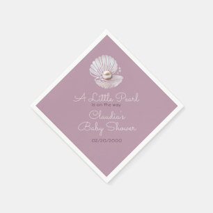 Little Pearl Baby Shower Napkin
