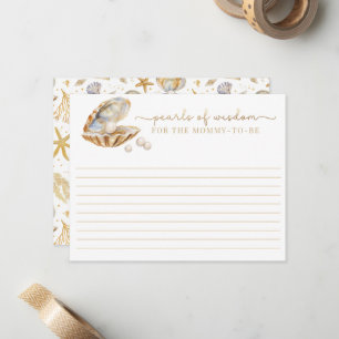 Little Pearl Baby Shower Pearls of Wisdom Card