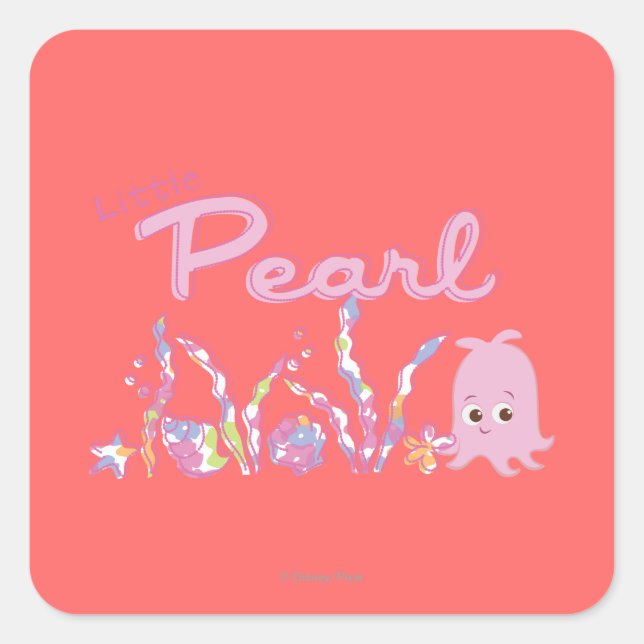 Little Pearl Square Sticker (Front)