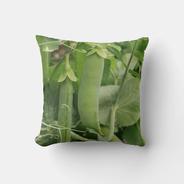 Little Peas of Summer Throw Pillow (Front)