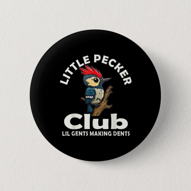 Little Pecker Club Front And Back  2 Inch Round Button (Front)