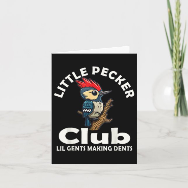 Little Pecker Club Front And Back  Card (Front)