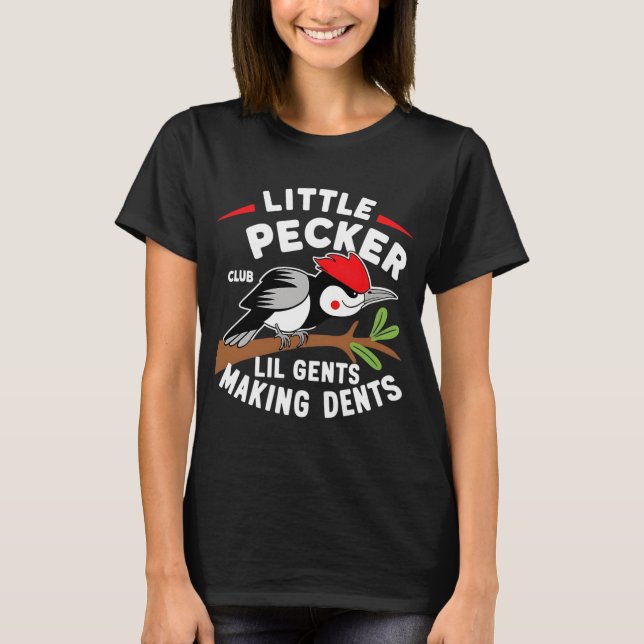 Little Pecker Club Lil Gents Making Dents Retro Wo T-Shirt (Front)