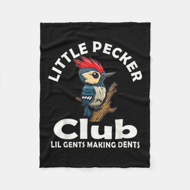 Little Pecker Club Shirt Front And Back  Fleece Blanket (Front)