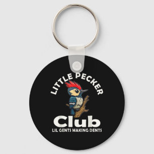 Little Pecker Club Shirt Front And Back Keychain