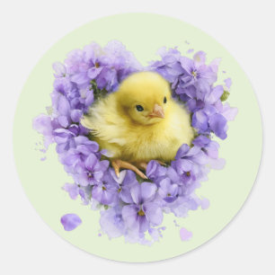 Little Peep & Co. Baby Celebration Classic Round Sticker