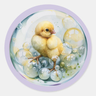 Little Peep & Co. Baby Celebration Classic Round Sticker