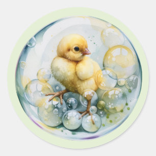Little Peep & Co. Baby Celebration Classic Round Sticker