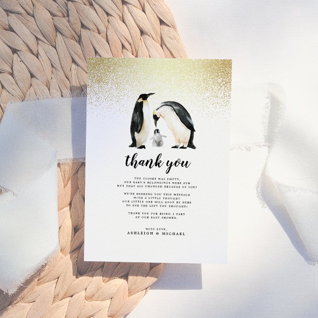 Little Penguin | Baby Shower Thank You (Creator Uploaded)