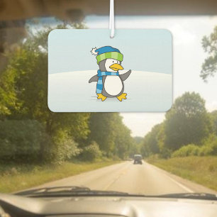 Little penguin walking on snow A little penguin ca Air Freshener