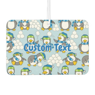 Little penguins background car air freshener