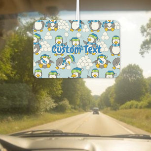 Little penguins background car air freshener