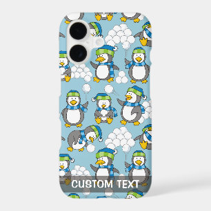 Little Penguins Background iPhone Case