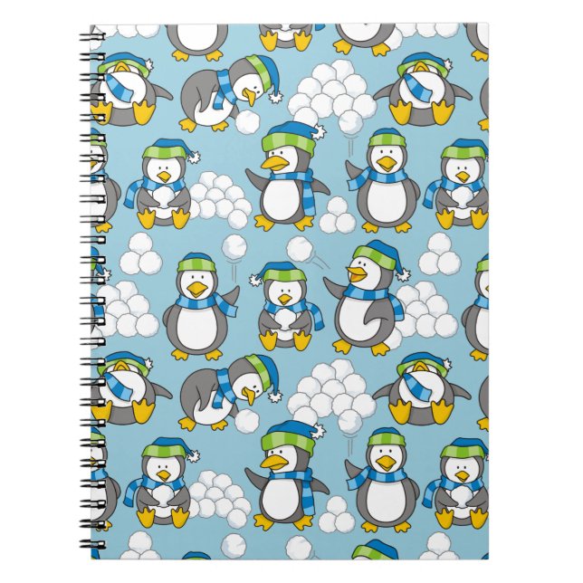 Little penguins background notebook (Front)