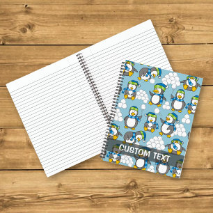 Little penguins background notebook