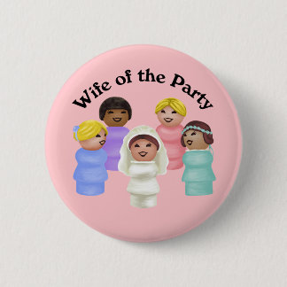 Little People Wife of the Party 2 Inch Round Button