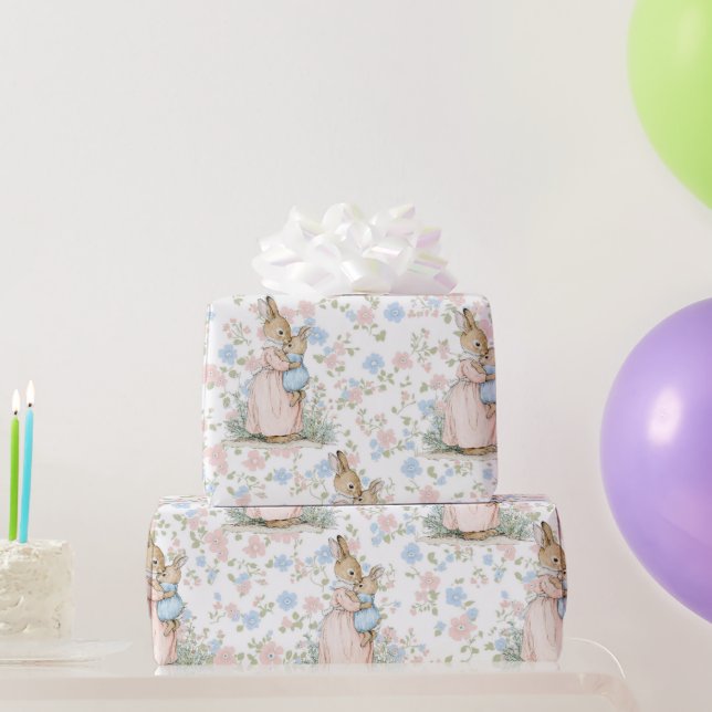 Little Peter Rabbit and Mom Wrapping Paper (Party Gifts)