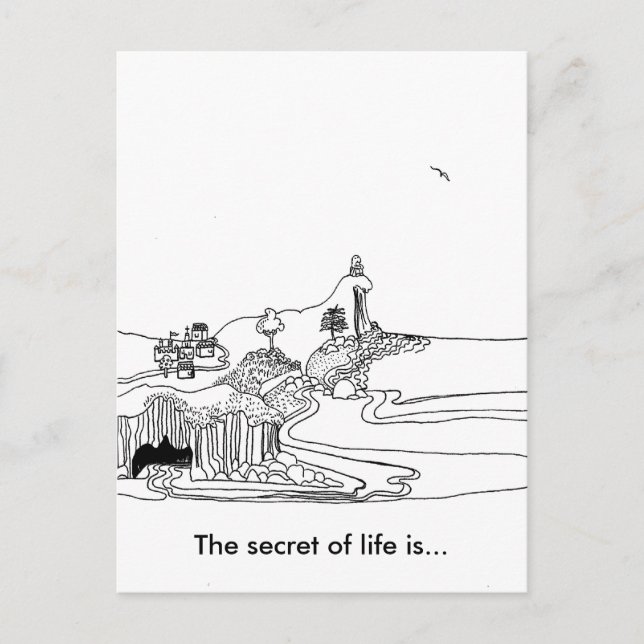 Little philosopher postcard (Front)