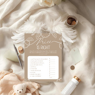 Little Piece of Heaven beige Price is Right Game  Invitation