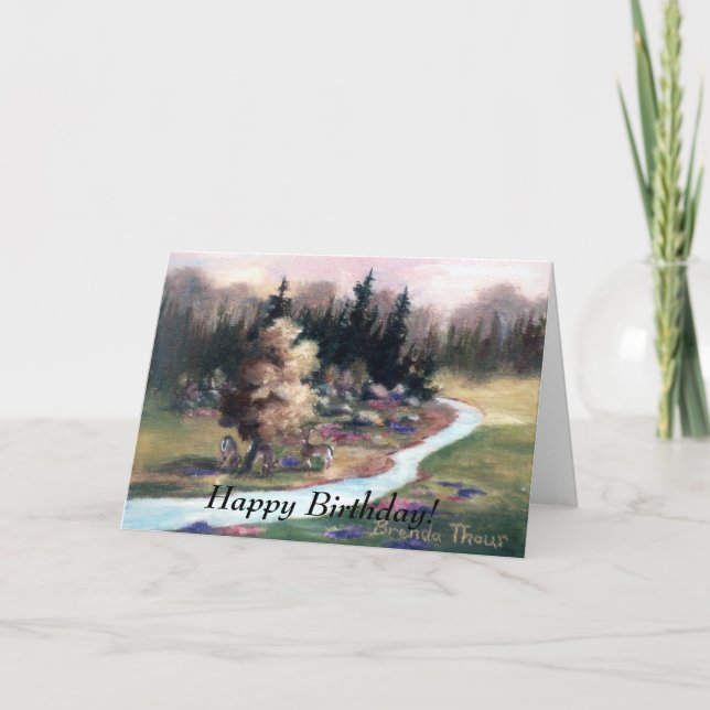 Little Piece of Heaven, Happy Birthday! Card (Front)